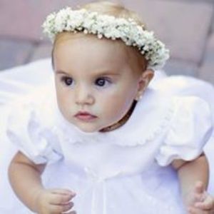 Full Fresh Babies Breath Hair Crown Wreath